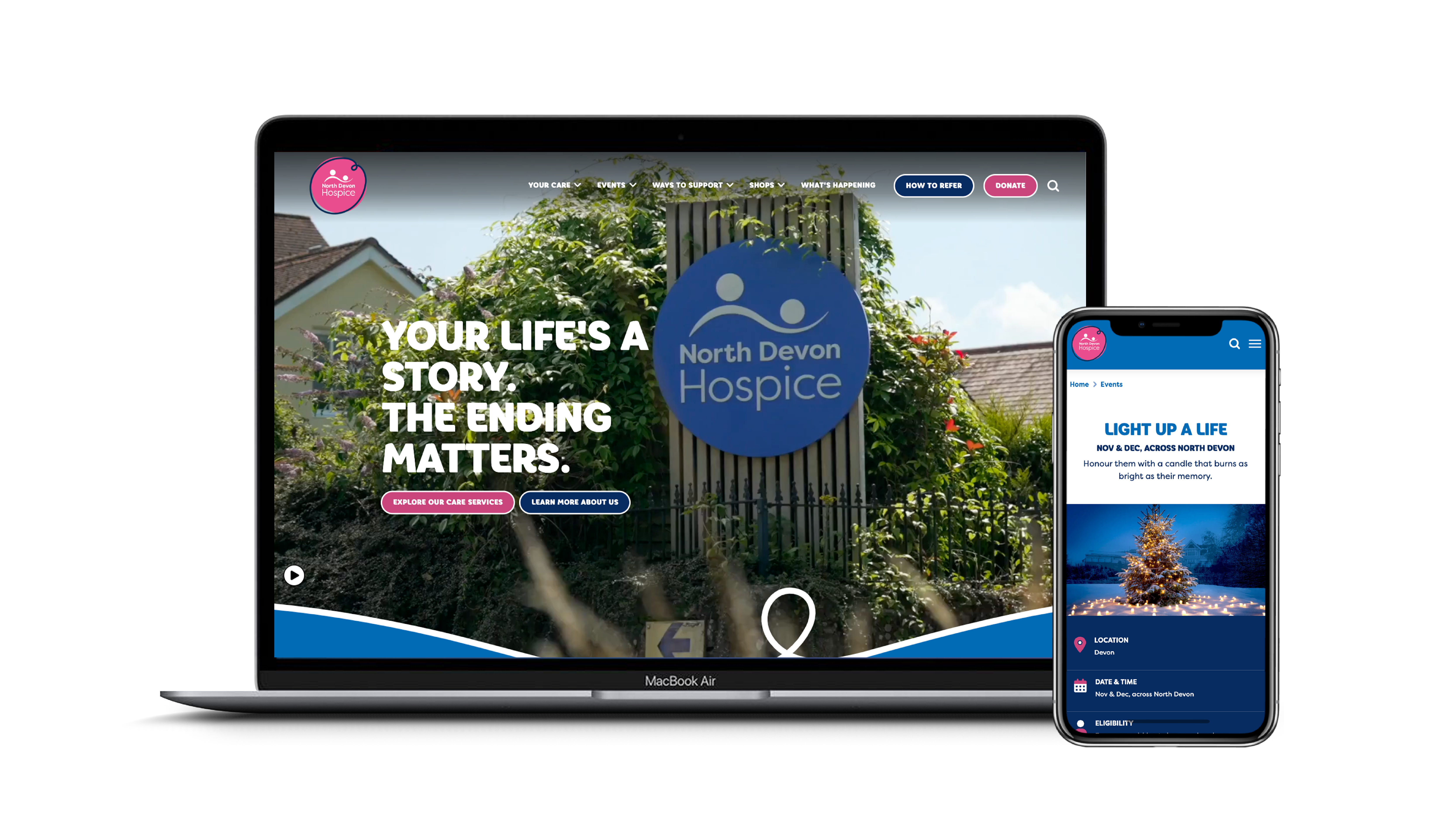 North Devon Hospice website